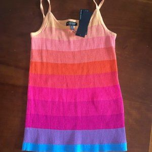 NWT Banana Republic Stretch Cotton Rainbow Tank